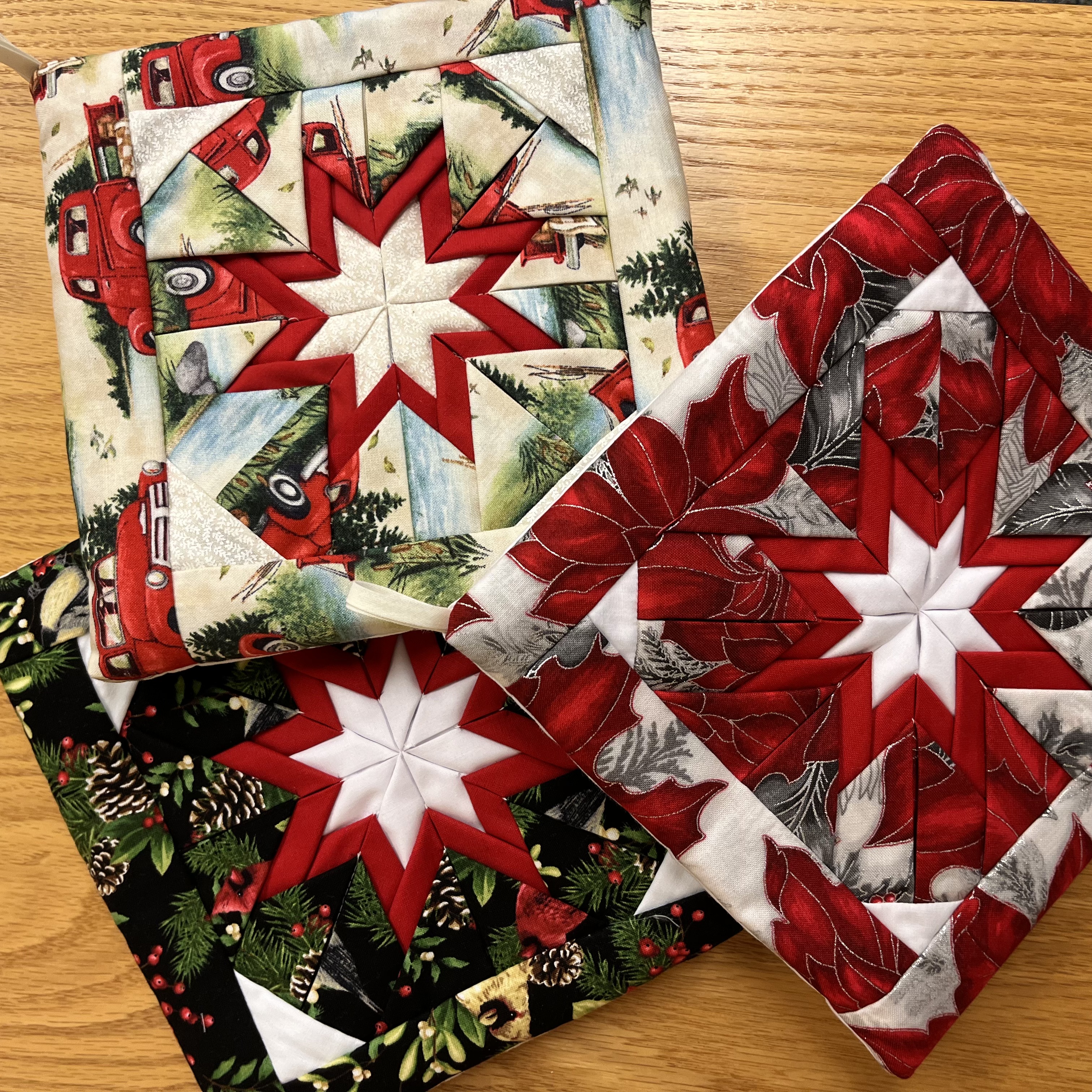 Handmade Pot Holders from the Quilt Shop 