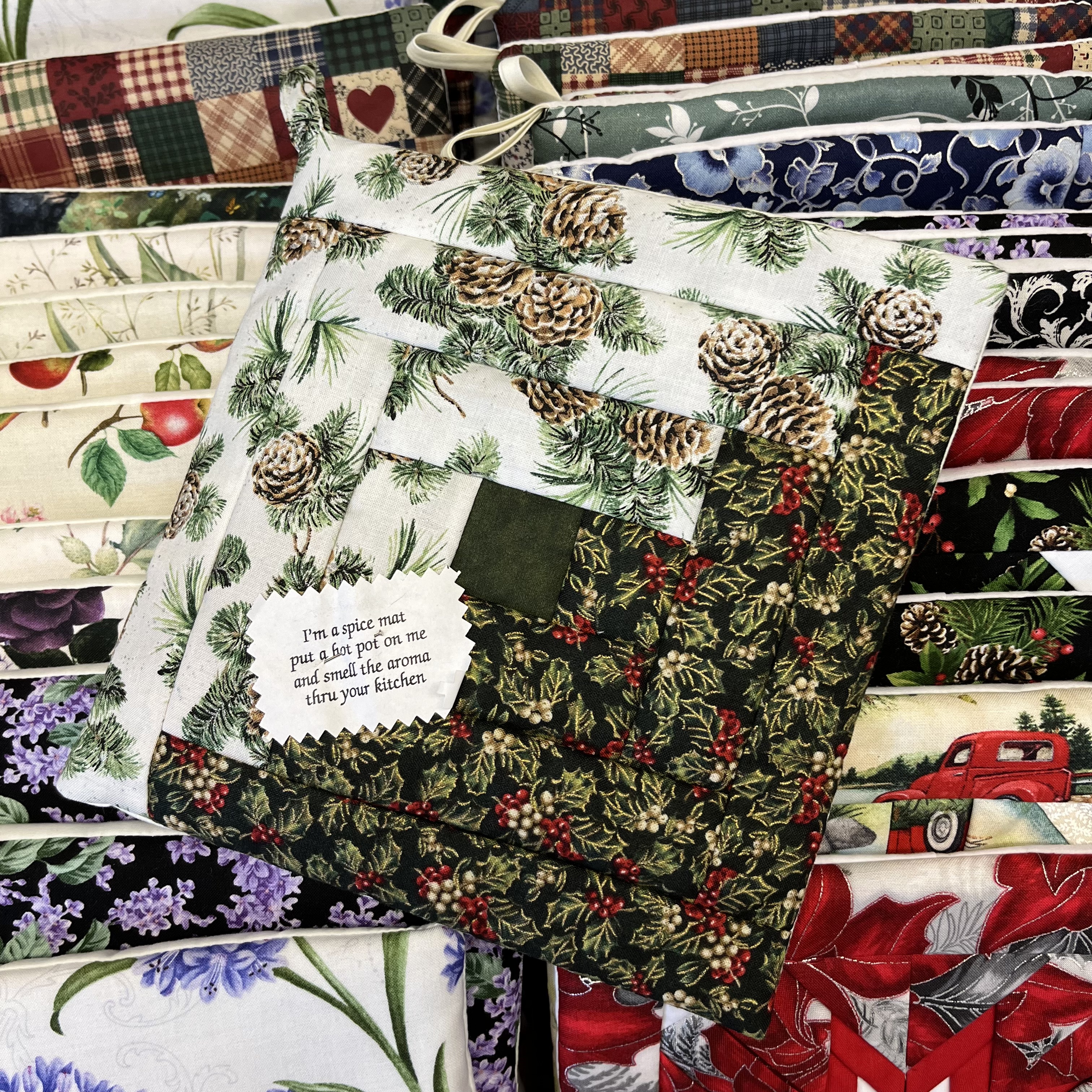 Handmade Spice Mats at the Quilt Shop